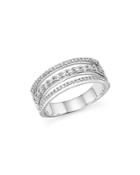Diamond Triple Row Band In 14k White Gold, .45 Ct. T.w. - 100% Exclusive