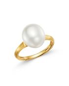 Marco Bicego 18k Yellow Gold Ring With Cultured Freshwater Pearl