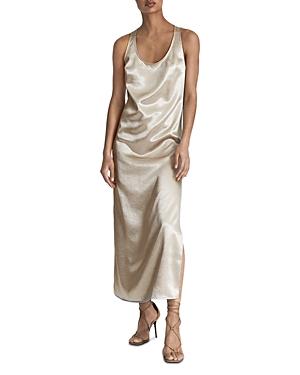 Reiss Lottie Metallic Maxi Dress