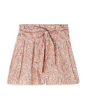 Vanessa Bruno Ricardo Printed Poplin Wrap Front Shorts