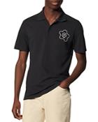 Sandro Embroidered Flower Polo