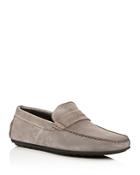 Hugo Dandy Perforated Suede Driver Loafers