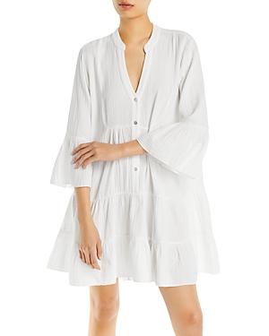 Faherty Kasey Cotton Tiered Dress