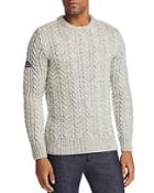 Superdry Jacob Tweed Cable-knit Sweater