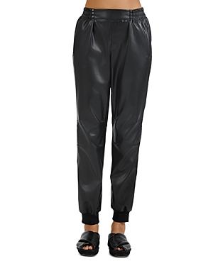 Atm Anthony Thomas Melillo Faux Leather Jogger Pants