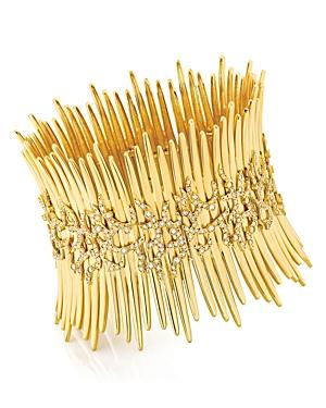 Hueb 18k Yellow Gold Tribal Diamond Statement Bracelet