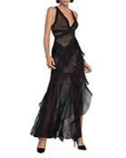 Bcbgmaxazria Tulle & Lace Gown