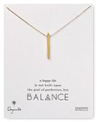 Dogeared Balance Spike Spear Necklace, 18