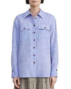 Lafayette 148 New York Ezra Linen Shirt