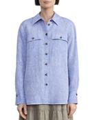 Lafayette 148 New York Ezra Linen Shirt