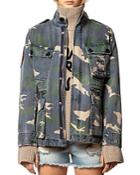 Zadig & Voltaire Kola Camo Print Military-inspired Jacket