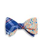 Brooks Brothers Plaid/ditsy Floral Bow Tie