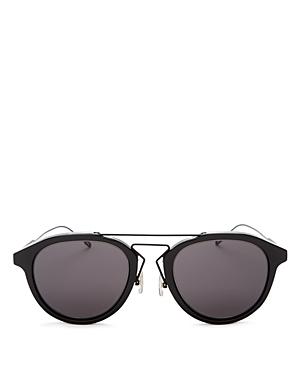 Dior Mixed Media Round Sunglasses, 51mm