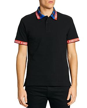 Versace Jeans Couture Regalia Baroque Jewel Print Collar Regular Fit Polo