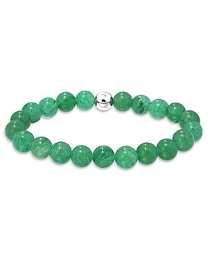 Aqua Sterling Silver & Gemstone Beaded Stretch Bracelet - 100% Exclusive