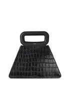 Maje A Embossed Leather Pyramid Bag