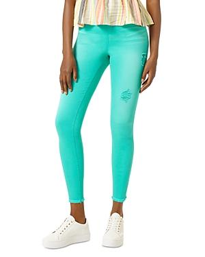 Hue Ripped Denim High-rise Skimmer Leggings