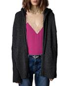 Zadig & Voltaire Salma Amour Graphic Knit Hoodie