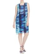 Nic And Zoe Plus Blue Lagoon Tunic Dress