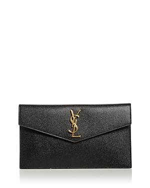 Saint Laurent Uptown Leather Clutch