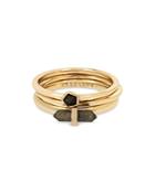 Allsaints Stone Delicate Stacking Rings, Set Of 3