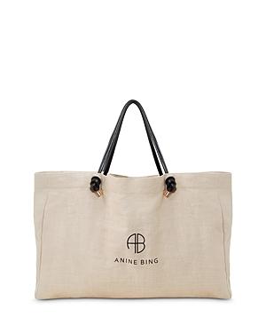 Anine Bing Saffron Large Linen Tote