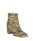 Sam Edelman Women's Hilty Leopard-print Block Heel Ankle Booties