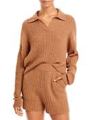 Rag & Bone Maxine Ribbed Knit Polo Sweater