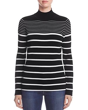 Marled Striped Funnel Neck Sweater - 100% Exclusive