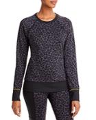 Aqua Cheetah Jacquard Crewneck Long Sleeve Tee - 100% Exclusive