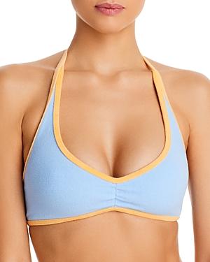 Frankies Bikinis Sawyer Terry Halter Bikini Top
