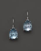 Ippolita Sterling Silver Rock Candy Pear Drop Earrings In Blue Topaz