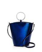 Street Level Rayne Patent Metallic Mini Bucket Bag - 100% Exclusive