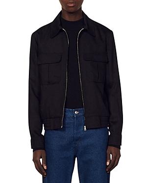 Sandro Zip Front Jacket