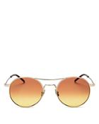 Saint Laurent Women's Brow Bar Round Sunglasses, 51mm