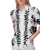 Whistles Seapod Print Bowling Shirt
