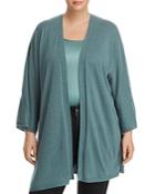 Eileen Fisher Plus Cashmere Open-front Cardigan