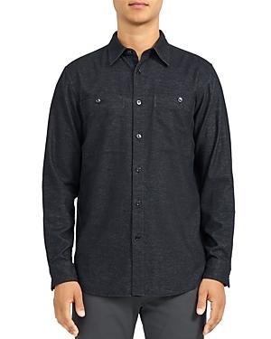 Theory Noll Maxson Brushed Cotton Shirt