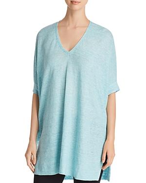 Eileen Fisher Organic Linen V-neck Tunic