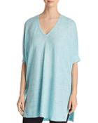 Eileen Fisher Organic Linen V-neck Tunic