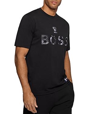 Boss X Nba Brooklyn Nets T Basket Cotton Stretch Graphic Tee