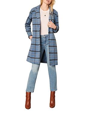 Cupcakes And Cashmere Robyn Plaid Print Coat