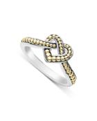 Lagos 18k Yellow Gold & Sterling Silver Beloved Heart Ring