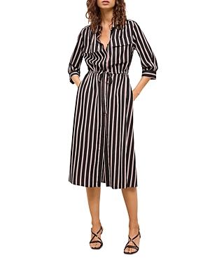 Gerard Darel Simona Striped Midi Shirt Dress