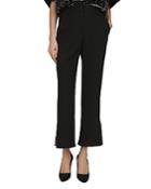 The Kooples Marta Flared Lace-inset Crepe Pants