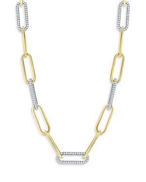 Bloomingdale's Diamond Paperclip Necklace In 14k Yellow Gold, 4.0 Ct. T.w. - 100% Exclusive