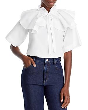 See By Chloe Ruffled Poplin Top