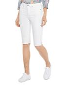 Nydj Bike Capri Jeans In Optic White