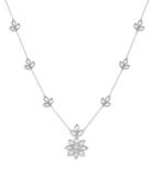 Bloomingdale's Diamond Flower Statement Necklace In 14k White Gold, 1.50 Ct. T.w. - 100% Exclusive