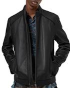 Hugo Lonas Slim Fit Leather Jacket